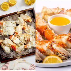 Alaskan Red and Golden King Crab Pieces, Claws & Knuckles 2 lbs
