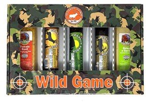 PEARSON RANCH SINCE 1959 Summer Sausage Gift Box Exotic Meat, Slice and Serve Charcuterie Gift Box Includes 3 Summer Sausages (Elk, Venison, & Buffalo) and 2 Wisconsin Cheese Blocks