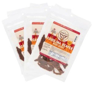 Mission Meats Carolina Reaper Jerky from 100% Grass Fed & Pasture Raised Beef, Caution: Extremely Spicy, Small Batch Hand Crafted, Gluten Free, 2oz (Pack of 6)