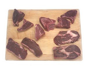 TenderBison Wild Game Variety Steak Pack: Bison Ribeye & NY Strip Steaks, Elk & Venison Chops, Wild Boar Chops - USDA Inspected - 10 Count