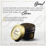 Kaluga Caviar - Redefining Luxury with Exclusive River Beluga Sturgeon Roe, Large Pearl Grains - Ideal for Gifts, Parties & Events. Presented in a 3.5-ounce (100g) Glass Jar