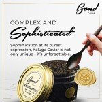 Kaluga Caviar - Redefining Luxury with Exclusive River Beluga Sturgeon Roe, Large Pearl Grains - Ideal for Gifts, Parties & Events. Presented in a 3.5-ounce (100g) Glass Jar