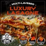 Grumpy Butcher Luxury Lasagna With Wagyu Beef Short Rib Meat, 1.5 lb tray - Tuscan Recipe Special Signature Dish - Grumpy Food Gifts Gourmet Gift Baskets Set