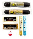 PEARSON RANCH Tacklebox Exotic Meat Gift Set Includes Elk and Venison Summer Sausage, 2 Blocks of Cheese, 2 Meat Sticks, Cheese and Sausage Box - Charcuterie Gift for Him