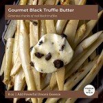 Fresh & Wild | Black Truffle Butter Made with Real Black Truffles | Gluten-Free | For Use With Eggs, Polenta, Pasta, Risotto, or on top of Grilled Meat | 8 oz | Gourmet, Chef-Inspired Ingredients