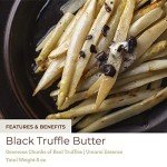 Fresh & Wild | Black Truffle Butter Made with Real Black Truffles | Gluten-Free | For Use With Eggs, Polenta, Pasta, Risotto, or on top of Grilled Meat | 8 oz | Gourmet, Chef-Inspired Ingredients