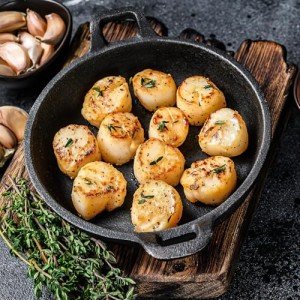 OCEANZEN:Premium Frozen Seafood Premium 10 to 20 Count Per Pound Dry Sea Scallops(4 LB)