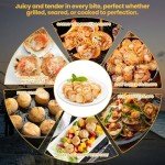 OCEANZEN:Premium Frozen Seafood Premium 10 to 20 Count Per Pound Dry Sea Scallops(4 LB)