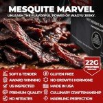 Five Star Wagyu Mesquite Beef Jerky, Soft & Mouth Melting Tender Jerky, Award-Winning Premium Beef Jerky, No Artificial Ingredients, Premium Gift Snack, Nitrate/Nitrite-Free, Gluten-Free, Wagyu Beef Snacks (6 Pack of 2 Oz - Total 12oz)