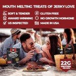Five Star Wagyu Mesquite Beef Jerky, Soft & Mouth Melting Tender Jerky, Award-Winning Premium Beef Jerky, No Artificial Ingredients, Premium Gift Snack, Nitrate/Nitrite-Free, Gluten-Free, Wagyu Beef Snacks (6 Pack of 2 Oz - Total 12oz)