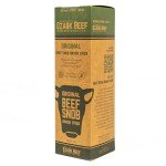 Beef Snob Snack Sticks - Original Flavor - 1 Ounce Snack - 20 Meat Sticks Per Box - High Protein Snack, Sugar Free Snack, Keto Friendly, Gluten Free Jerky Sticks