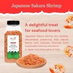 Byait Dried Japanese Sakura Shrimp 4 Oz, Wild-Caught Baby Shrimp, Dehydrated Small Shrimp for Ramen Toppings, Seafood Soups, and Gourmet Cooking, Non-GMO, Gluten-Free