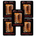 Nordic Catch Wild, Cold Water Atlantic Maine Lobster Tails - Fresh, Individually Frozen Lobster Sustainably Caught in Maine’s North Atlantic Cold Water, Culinary Favorite for Firmness, Texture & Taste (5 Pack)