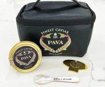 2 OZ. Kaluga Hybrid Caviar, Includes a Mother of Pearl Spoon, Tin Opener, Insulated Cooler Bag. Imperial Grade Kaluga Sturgeon Caviar, Imported Sturgeon Black Caviar (56 g)