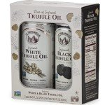 La Tourangelle White Truffle Oil & Black Truffle Oil Set, Complex Gourmet Earthy Flavor for Drizzling over Pasta, Popcorn, Vegetables, Potatoes, Soup and More, Gift Box, 8.45 Fl Oz each (Set of 2)