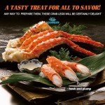OCEANZEN: Colossal Alaskan Red King Crab Legs (2 LBS) - Overnight Shipping Monday-Thursday