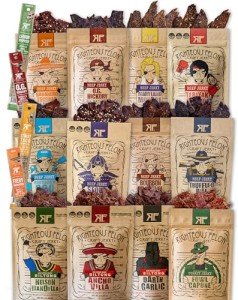 Righteous Felon Beef Jerky & Meat Sticks Variety Pack | Beef Jerky Gifts for Men | High Protein, Keto, Low Sugar | Made with Premium Meats | Gluten Free Beef Jerky Snack Packs | Whole Shebang 16 Pack