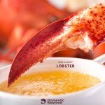Domestic Seafood Lobster Meat - 4 Pounds (4 lbs) Cooked Fresh Frozen Cold Water Claw and Knuckle Lobster Meat from Maine - Rich in Protein, Omega-3, Vitamins, and Minerals