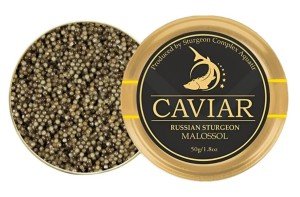 Premium Russian Sturgeon Caviar - 50G / 1.8 OZ - Premium Sturgeon Black Caviar - Premium Quality, Imported