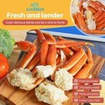 OCEANZEN:Premium Alaskan Largest Size Snow Crab Legs(Approximately 10-12 oz per cluster) (4LBS)