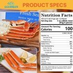 OCEANZEN:Premium Alaskan Largest Size Snow Crab Legs(Approximately 10-12 oz per cluster) (4LBS)