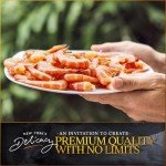 New York's Delicacy, Gourmet Collosal Size 6/8, Ecuadorian Shrimps - [1 x 2 Pound][2 Pound] - Wild Caught, 100% Natural,High in Protein and Essential Amino Acids, Ready to cook - frozen seafood