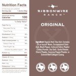 Ribbonwire Ranch Beef Jerky Snack Sticks - Made with Organic Beef, Pasture Raised, High Protein Snack - Healthy, Low Carb, Gluten-Free, Nitrate Free, Perfect for On-the-Go & Keto Diets (1 Count (Pack of 24), Original)
