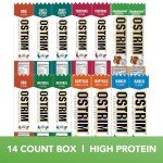 Ostrim Meat Sticks (14) - High Protein, Low Carb, Keto Friendly Jerky Snack - Grass-Fed Beef, Elk, Ostrich, Turkey & Chicken -Variety Box, Multi Flavor Assortment