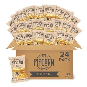 Heirloom Truffle Mini Popcorn by Pipcorn - 1oz 24pk - Healthy Snacks, Gluten Free Snacks, Snack Packs, Heirloom Corn, Black Truffle