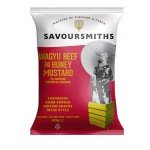 Savoursmiths Potato Chips - Vegan Wagyu Beef and Vegan Honey Mustard Flavor - Gluten Free - Lactose Free - MSG Free - Luxurious Hand Cooked British Snacks - 12 Pack (5.3oz)