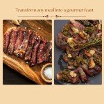 A5 Japanese Wagyu Ribeye Steaks - Premium A5 Grade 100% Wagyu Ground Beef, Gourmet Food Featuring Exquisite Beef Ribeye from Mizayaki, Hokkaido, Kagoshima, Kobe Japan (24 oz)