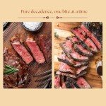 A5 Japanese Wagyu Ribeye Steaks - Premium A5 Grade 100% Wagyu Ground Beef, Gourmet Food Featuring Exquisite Beef Ribeye from Mizayaki, Hokkaido, Kagoshima, Kobe Japan (24 oz)