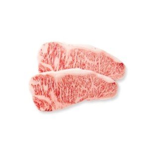 Butcher Barn - Grade A5 Japanese Wagyu Beef, New York Strip Steak Without Bone, Fresh Thick Cut, Two Portions of A5 Wagyu Steak, Skin-Packed 100% Authentic from Kagoshima Reserve - Great Gift (16 Ounce, ( Pack of 2), New Strip)
