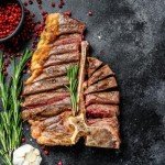 Premium 100% American Wagyu Beef (T-Bone, Ribeye, Filet Mignon) - 4x count, Gourmet Quality Steaks, Grass-Fed, Pasture-Raised