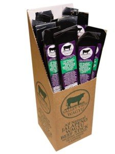 Valley View Wagyu All Natural Jalapeno Flavored Beef Stick, Hickory Smoked, Premium Wagyu Meat Snack (10 Count)