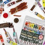 Buffalo Bob's Wild Game Meat Snacks (24 pack), Ultimate Exotic Jerky Gift Box for Men, Beef Jerky Variety Pack Gift, Multiple Wild Game Jerky Sticks, Beef Jerky Gift Basket for Anniversary & Birthday