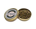 PETRUSCO River Beluga Hybrid - Premium Black Caviar - Fresh Gourmet Sturgeon Fish Roe in a Sealed Metal Tin 125g (4.41oz) - Rich, Buttery Flavor, Sustainably Sourced and Perfect for Fine Dining