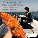 Nordic Catch Wild Arctic Snow Crab Meat, Crab Legs & Body with No Shell for Easy Preparation, 100% Wild-Caught Premium Leg & Body Meat - Fresh Caught, Cooked, & Frozen Seafood - 3 Pack (48 oz)