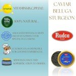 Rudca Food Premium Beluga Sturgeon Caviar - Exquisite Huso Huso Sturgeon Roe 1 Ounce (Pack of 1)