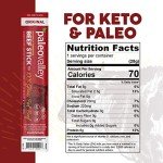 Paleovalley 100% Grass Fed Original Beef Sticks - Delicious Gluten Free Beef Snack - High Protein Keto Friendly
