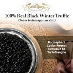 TartufLanghe Perlage - Black Truffle Caviar Pearls Made With Real Black Truffle Tuber Melanosporum, Luxury Condiment Flavor Pearls With No Artificial Aroma, Gourmet Food From Italy - 50 g