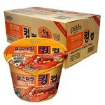 Paldo Fun & Yum Lobster Instant Big Cup Noodles with Soup, Pack of 8, Lobster Seafood Flavor Based Broth, Best Oriental Style, Original Korean King Cup Ramyun, 팔도 랍스타맛 킹컵 110g (3.88 oz) x 8