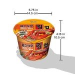 Paldo Fun & Yum Lobster Instant Big Cup Noodles with Soup, Pack of 8, Lobster Seafood Flavor Based Broth, Best Oriental Style, Original Korean King Cup Ramyun, 팔도 랍스타맛 킹컵 110g (3.88 oz) x 8