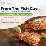 Premium Maine Lobster Tails (4–5 oz Each, 6-Pack) – Sweet, Succulent, Wild-Caught, Perfect for Surf & Turf, Grilling, Baking, or Steaming