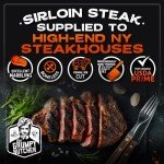 Grumpy Butcher Chef‑Crafted Grilling Meats Bundle – Grillmaster Feast: 4 Top Sirloin Steaks, 4 Large Wagyu Beef Hamburger Patties, 6 Chicken Sausages (4.6 lb total) – Gift Basket for Men