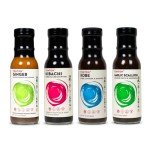 Top 4 Gift Pack containing Ginger, Hibachi, Kobe, and Garlic Scallion dressings and marinades
