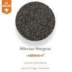 𝐁𝐄𝐒𝐓𝐒𝐄𝐋𝐋𝐄𝐑 PREMIUM Osetra Sturgeon Black Caviar - CASPIAN Collection - 1.1 oz / 30 g in Metaium Quality Malossol Sturgeon Black Roe - Classic Style - Imported