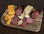 HUNTERS RESERVE - A REEL CATCH EXOTIC MEAT & CHEESE COLLECTION - TACKLE BOX - VENISON ELK WILD BOAR SHARP CHEDDAR CHEESE STONE GROUND MUSTARD
