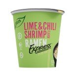 RAMEN EXPRESS Lime Chili Shrimp Flavor Ramen Cup Noodle, 2.25 Oz Each (Pack Of 12) | Animal-free Ramen Noodles | All Plant-based | Made in U.S. with finest American flour