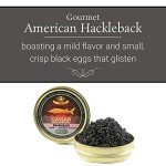 OVERNIGHT SHIPPING - OLMA American Hackleback Sturgeon Black Caviar - Medium Grain Pearls, Superior Grade - 4.4 oz / 125 g
